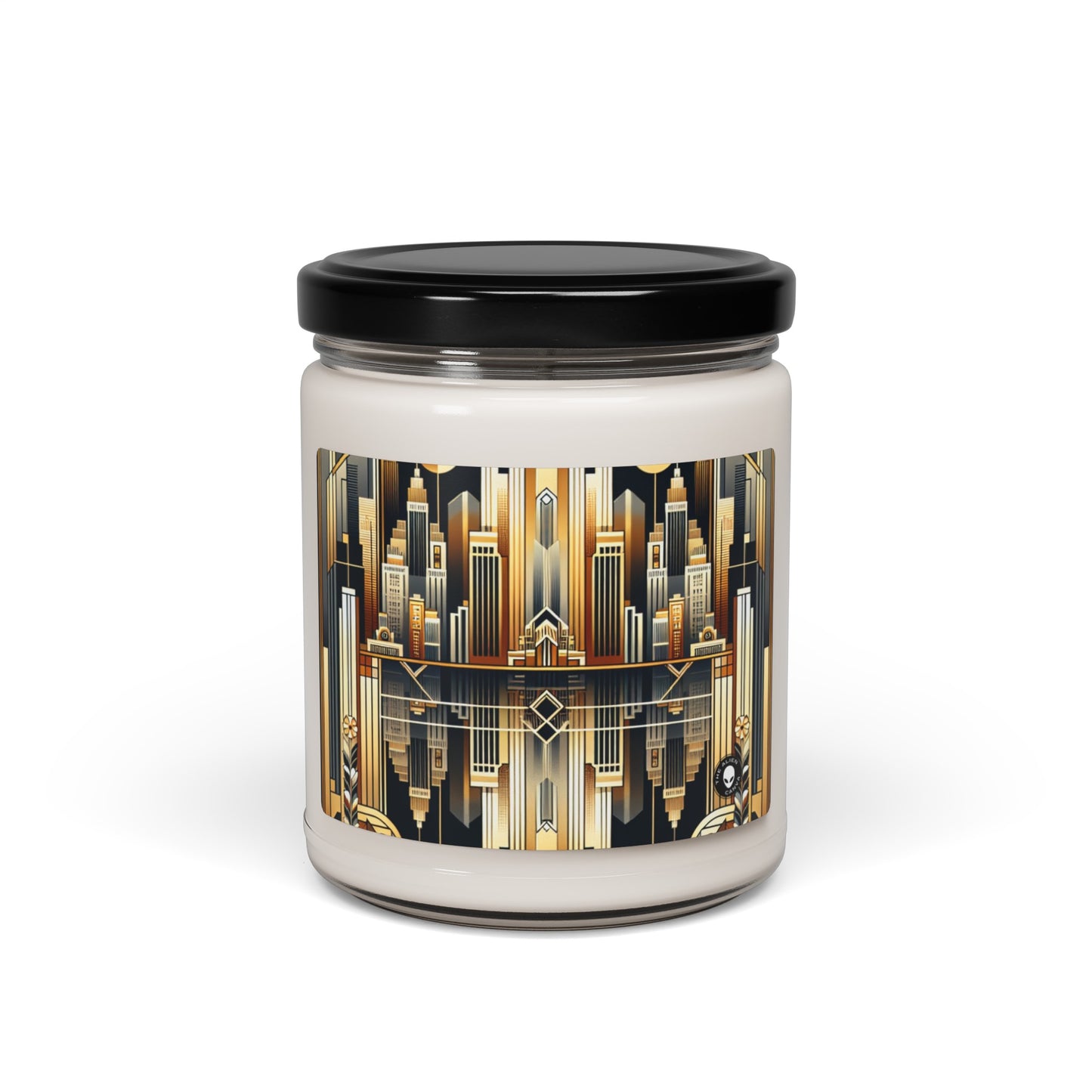 "Luxe Déco : Élégance Artistique au Grand Hôtel" - Bougie de Soja Parfumée Alien 9oz Art Déco