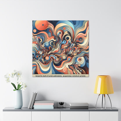 "Unleashing the Unconscious: A Surrealistic Exploration" - The Alien Canva Surrealist Automatism