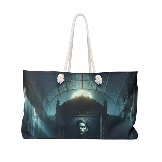"Moonlight Shadow: A Gothic Portrait" - The Alien Weekender Bag Gothic Art Style