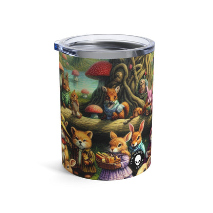 "Pique-nique dans la forêt fantastique : Défilé de mode animale" - The Alien Tumbler 10oz