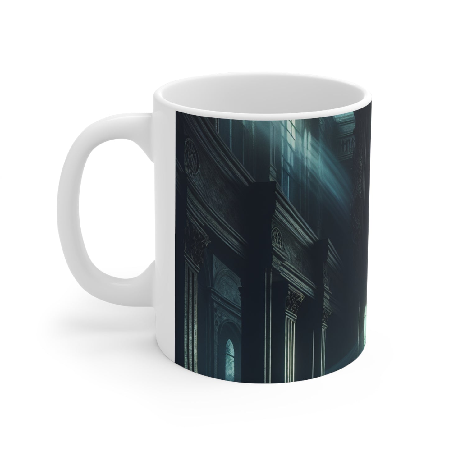 "Moonlight Shadow: A Gothic Portrait" - La tasse en céramique Alien 11oz style art gothique