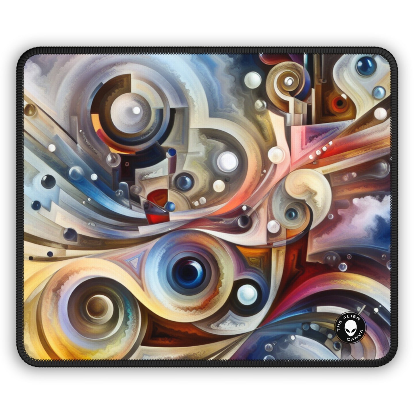 "Nature's Mechanical Symphony" - The Alien Gaming Mouse Pad Abstract Surrealism