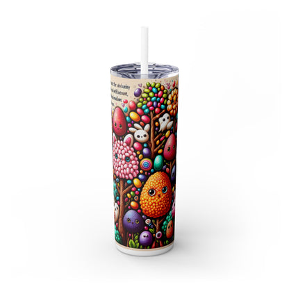 "Jellybean Forest Fantasy" - The Alien Maars® Skinny Tumbler with Straw 20oz