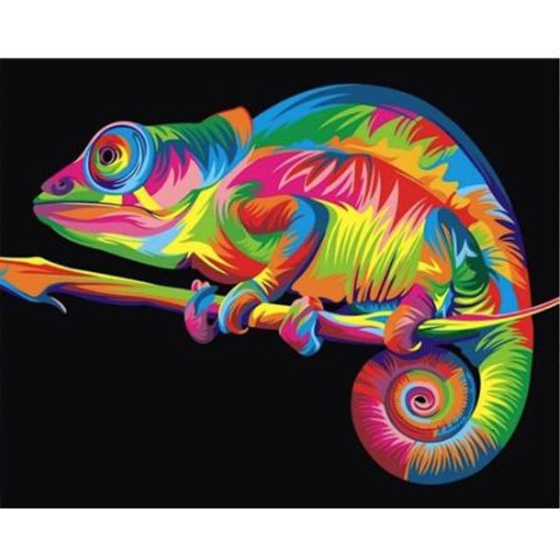 Frameless Colorful Animals Abstract Painting Diy Digital Paintng By Numbers Modern Wall Art Picture For Home Wall Artwork