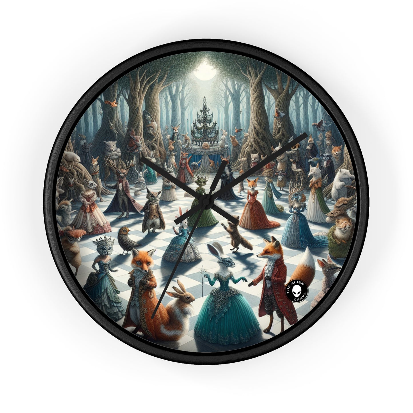 "Fanciful Creatures: Enchanted Masquerade" - The Alien Wall Clock