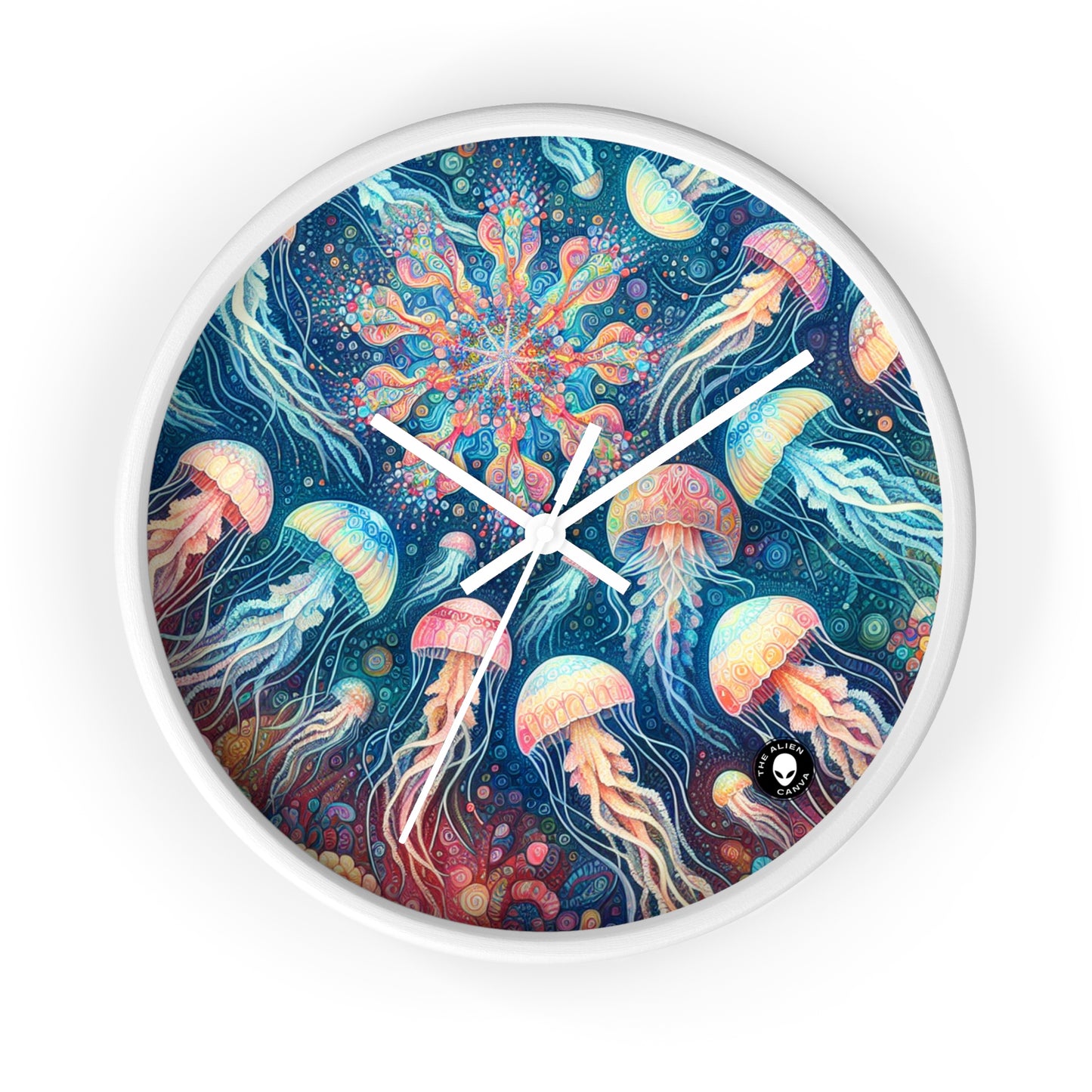 "Luminous Dance of the Deep" - The Alien Wall Clock