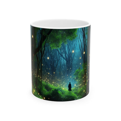 « Nuit enchantée » – Tasse en céramique Alien 11 oz