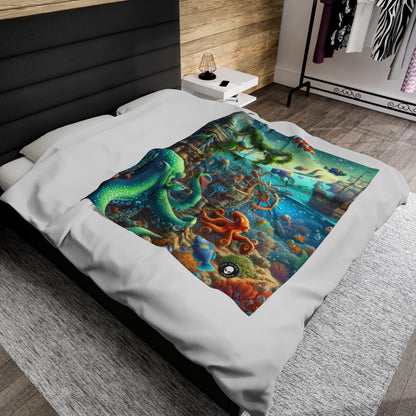 "Underwater Fiesta" - The Alien Velveteen Plush Blanket