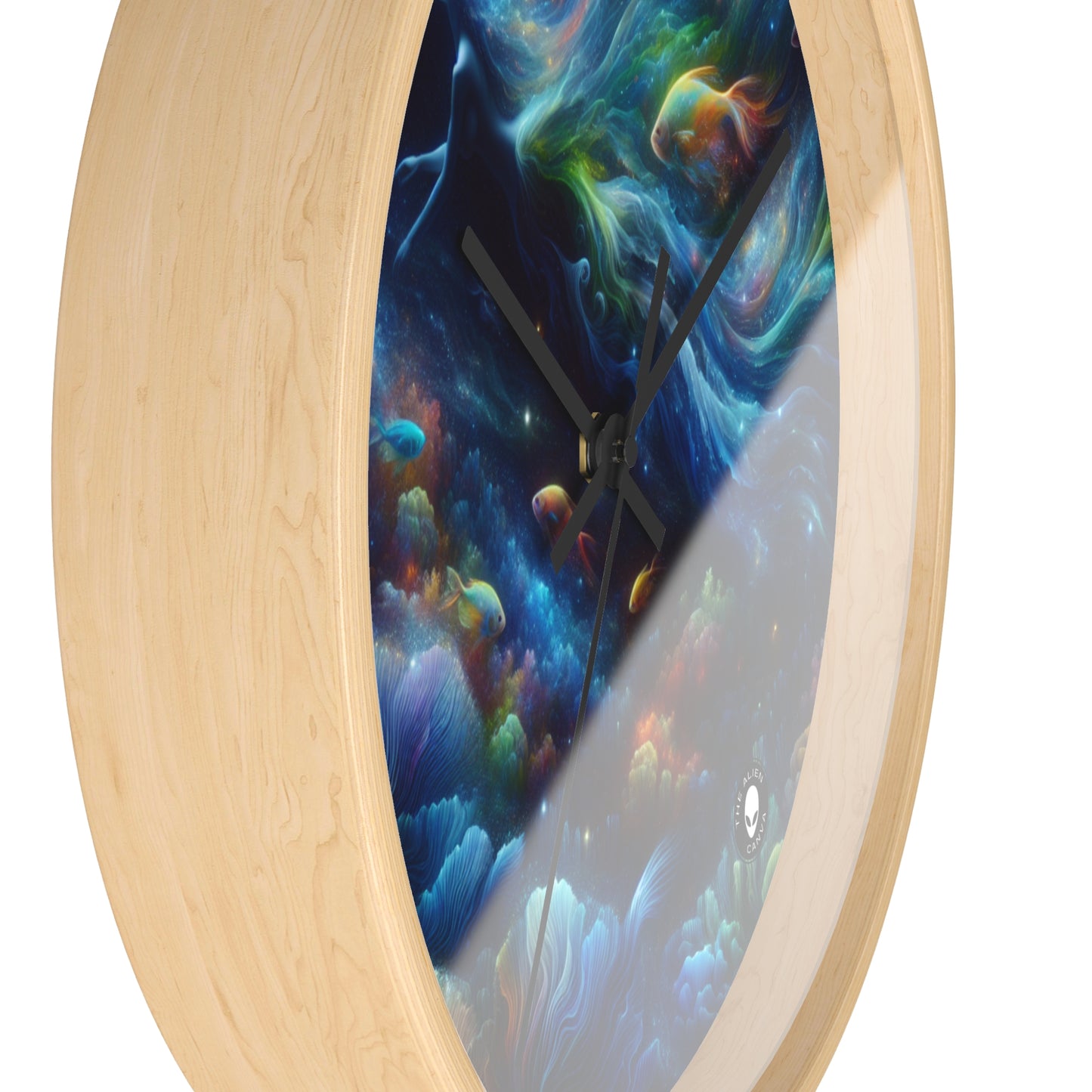 "Enchantment Under the Stars: A Mystical Underwater Journey" - The Alien Wall Clock