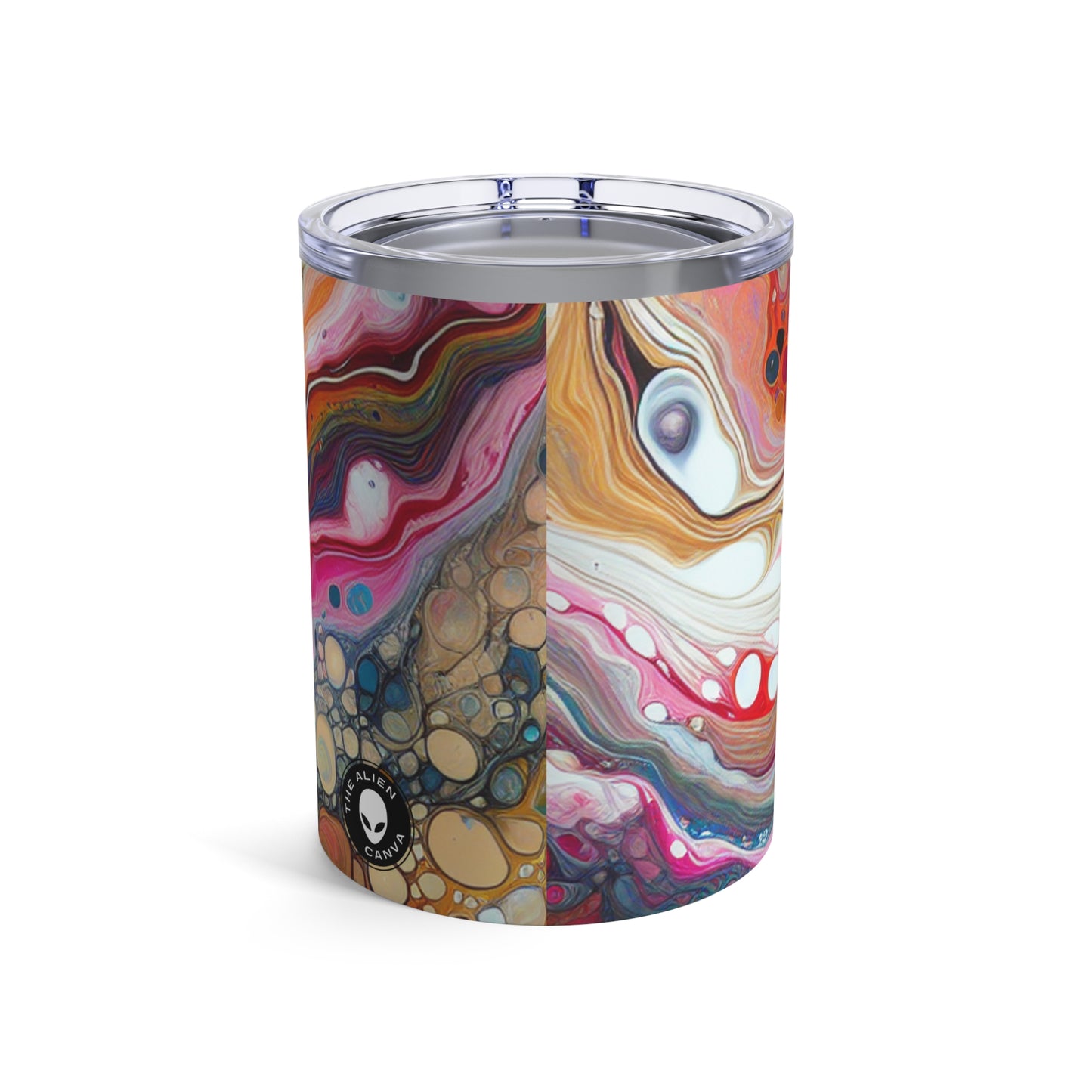 "Couleurs cosmiques : création d'une coulée acrylique fascinante inspirée des nébuleuses célestes" - The Alien Tumbler 10oz Acrylique Pouring