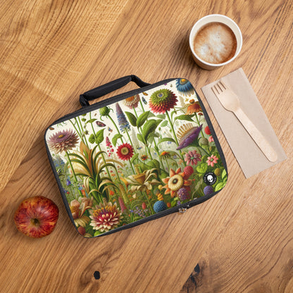 "Enchanted Garden: A Whimsical Scene"- The Alien Lunch Bag