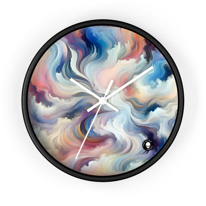 "Harmony in Nature: A Lyrical Abstraction" - The Alien Wall Clock Lyrical Abstraction