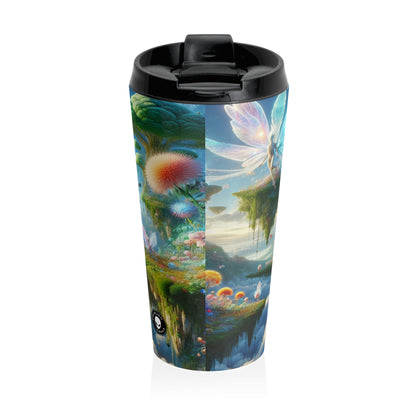 "Enchanted Sky Realms" - The Alien Stainless Steel Travel Mug