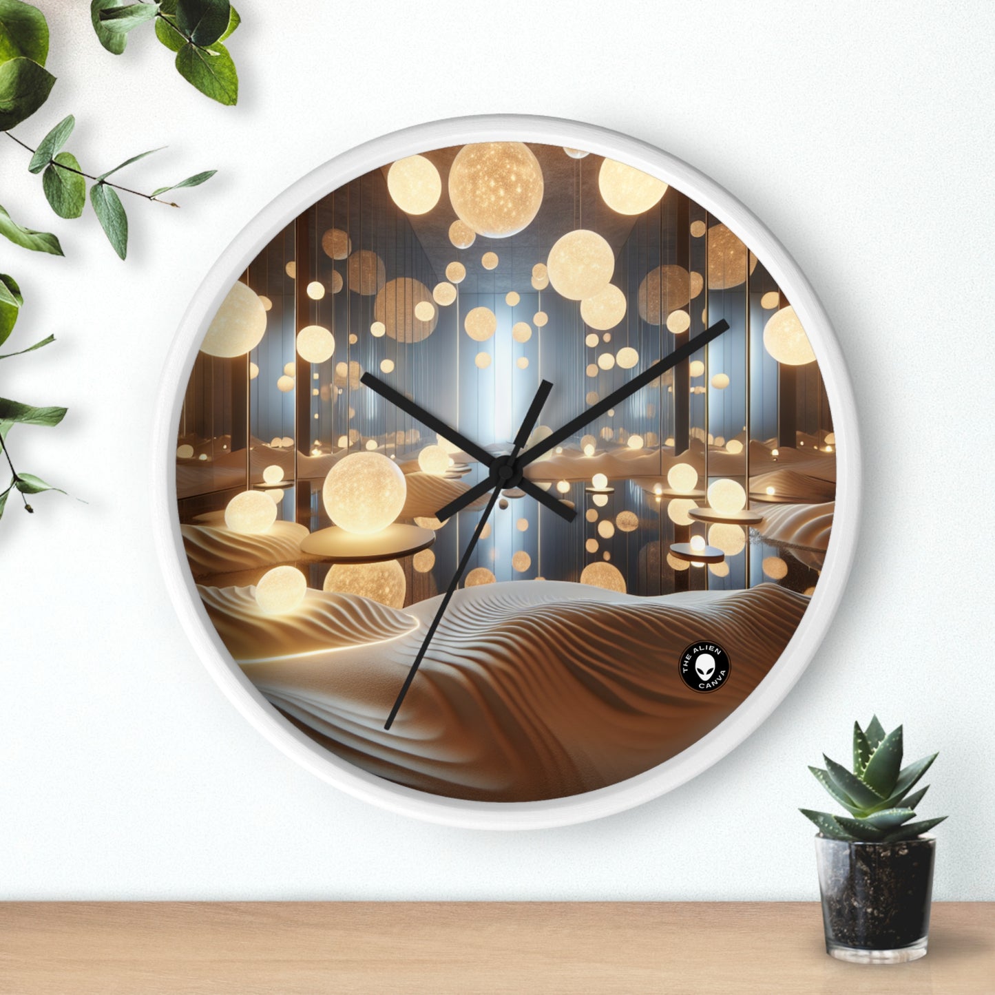 "Temporal Reflections: An Interactive Art Installation on Time and Memory" - The Alien Wall Clock Installation Art