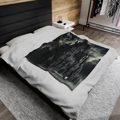 "Sauron's Shadow Tower" - The Alien Velveteen Plush Blanket