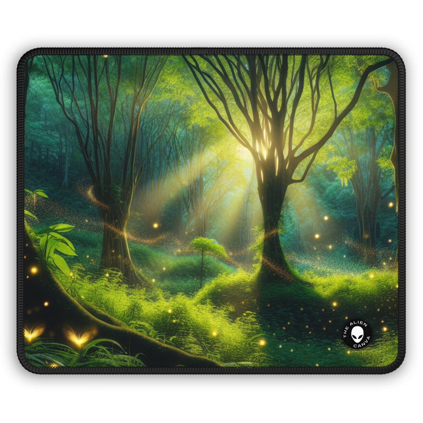 « Magie de la forêt lumineuse » – Le tapis de souris de jeu Alien