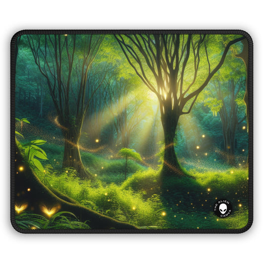 "Glowing Forest Magic" - The Alien Gaming Mouse Pad