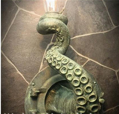 Retro Octopus Electric Light Tentacle Wall Sconces Lamp for Home Decor