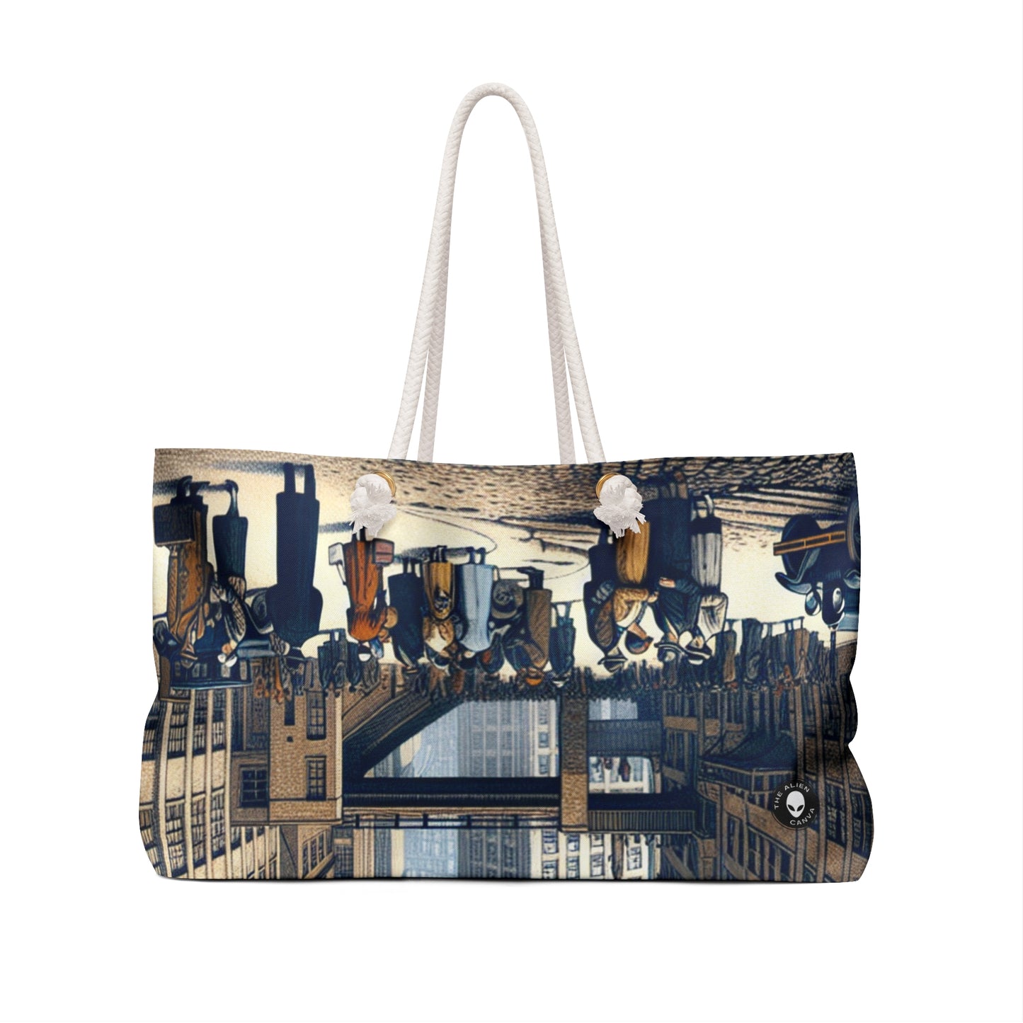 "Urban Geometry: A Modern Cityscape in New Objectivity" - The Alien Weekender Bag New Objectivity