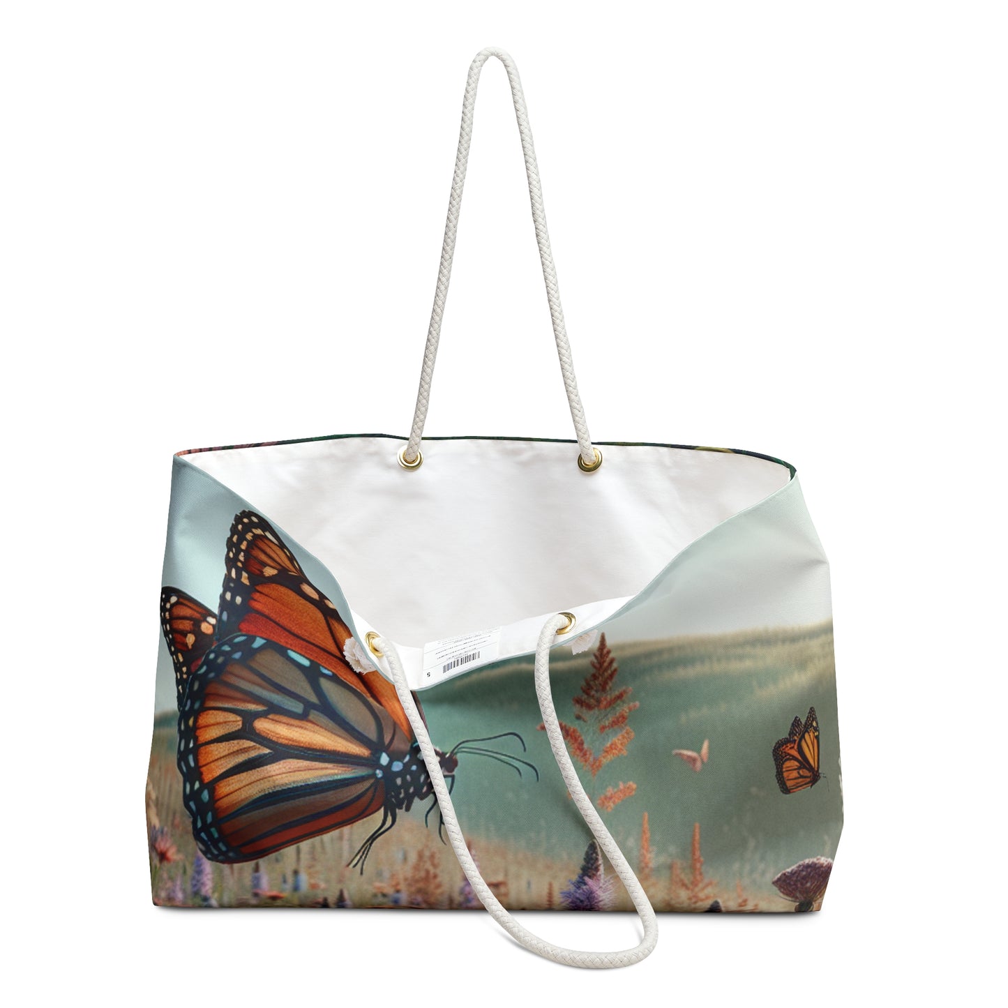 "A Monarch in Wildflower Meadow" - The Alien Weekender Bag Realism Style