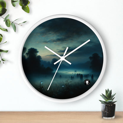 "Misty Twilight : un voyage tonaliste dans une sérénité silencieuse" - The Alien Wall Clock Tonalism