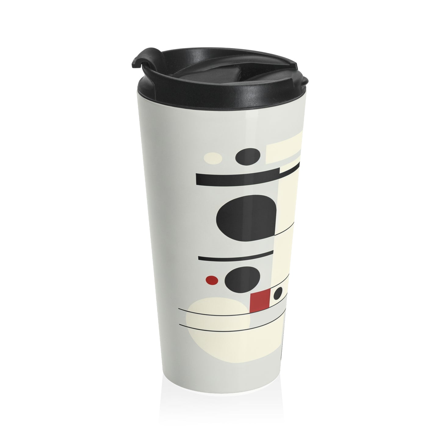 "Dynamic Balance: A Suprematist Exploration" - The Alien Stainless Steel Travel Mug Suprematism