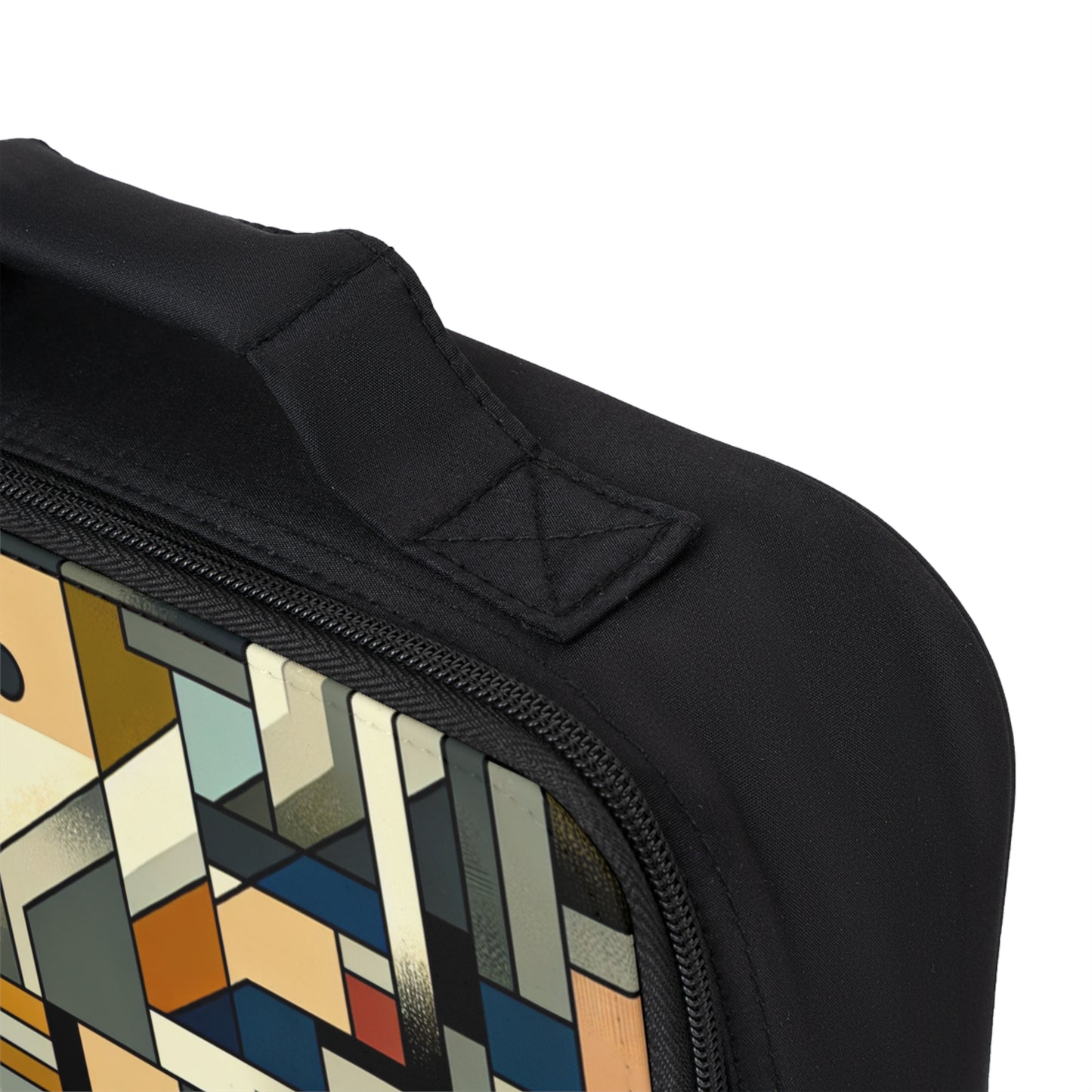 "Cubist Cityscape: Urban Energy"- The Alien Lunch Bag Synthetic Cubism