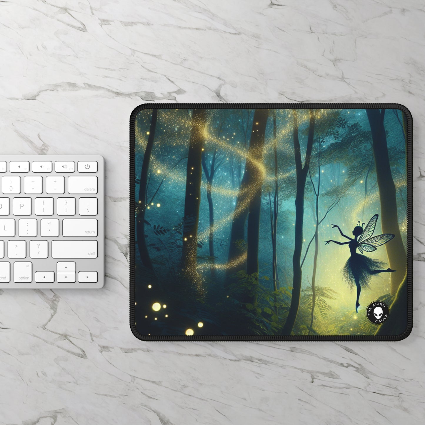 "Enchanted Forest: Firefly Dance" - The Alien Gaming Mouse Pad