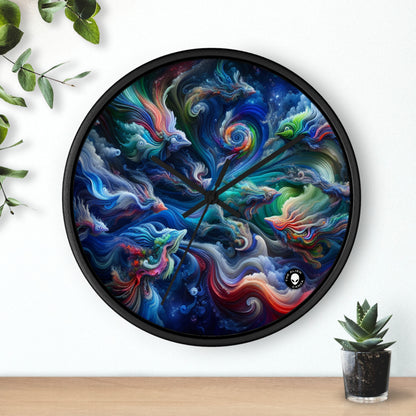 "Psychedelic Underwater Wonderland" - The Alien Wall Clock