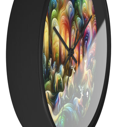 "Ethereal Enchantment: The Mystical Forest" - The Alien Wall Clock