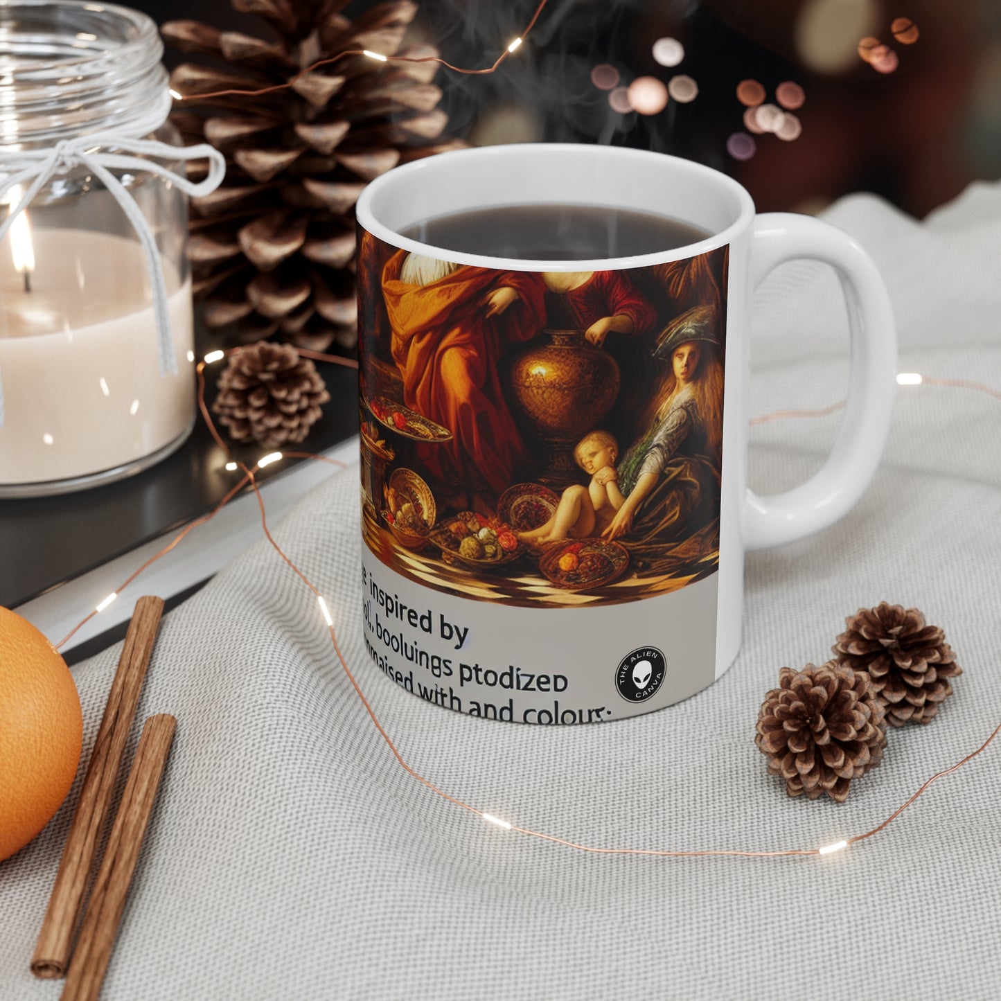 Venetian Reverie: A Contemporary Homage to the Vibrant Elegance of the Venetian School - The Alien Ceramic Mug 11oz Venetian School