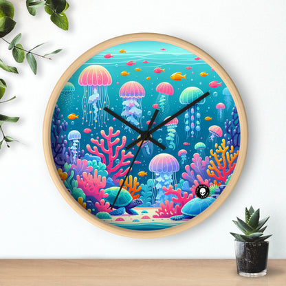 "Enchanting Underwater Symphony" - The Alien Wall Clock