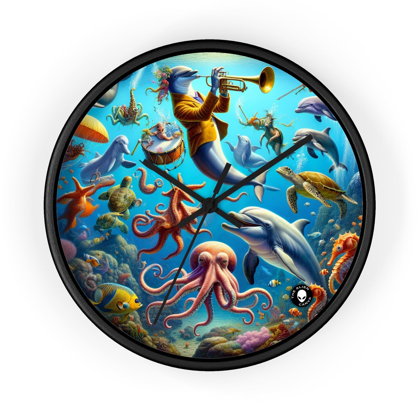 "Musical Reef Spectacle" - The Alien Wall Clock