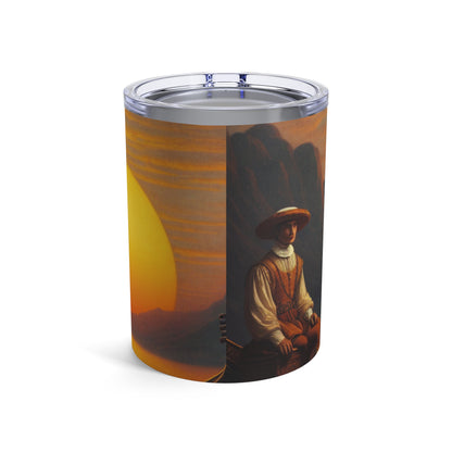 "Golden Twilight in the Italian Gondola" - The Alien Tumbler 10oz Renaissance Art Style