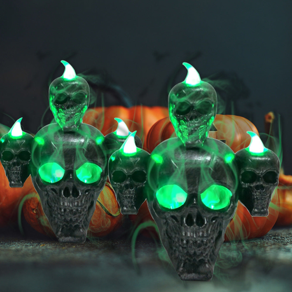 Nouvelle décoration d'Halloween Crâne d'Halloween avec ornements lumineux