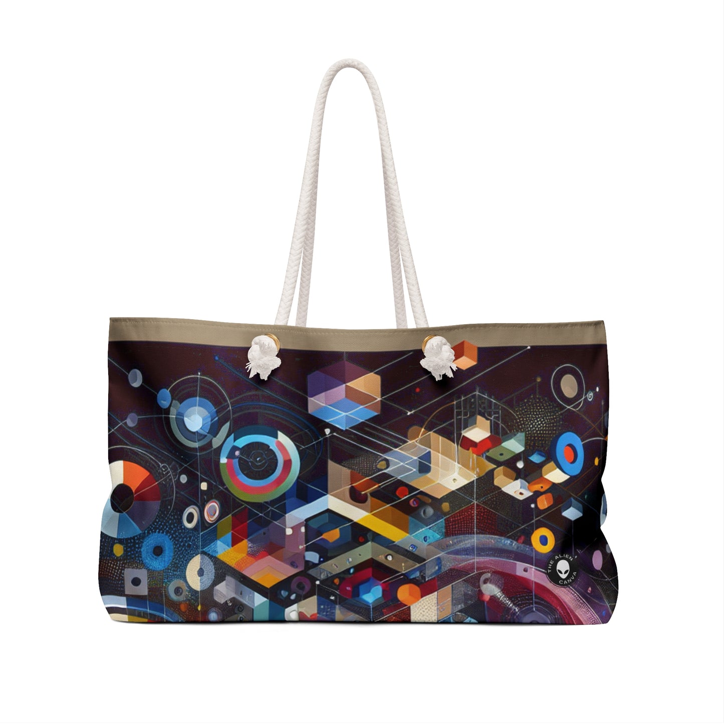 "A Geometric Moment In Time" - The Alien Weekender Bag Digital Art