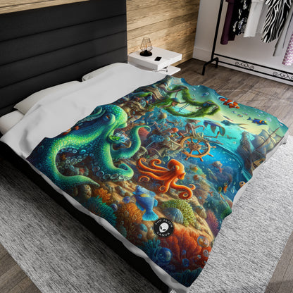 "Underwater Fiesta" - The Alien Velveteen Plush Blanket