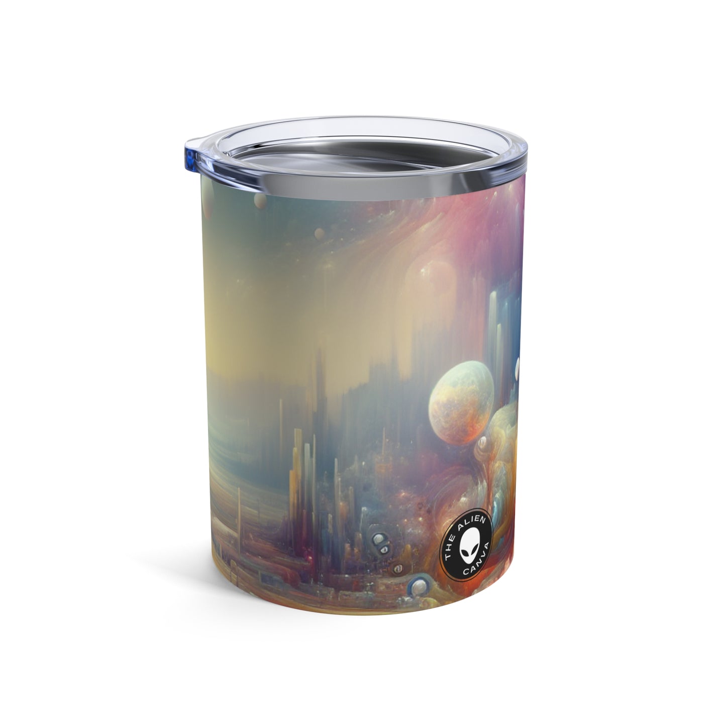 "Dreamscape Delights: A Surreal Painting" - The Alien Tumbler 10oz