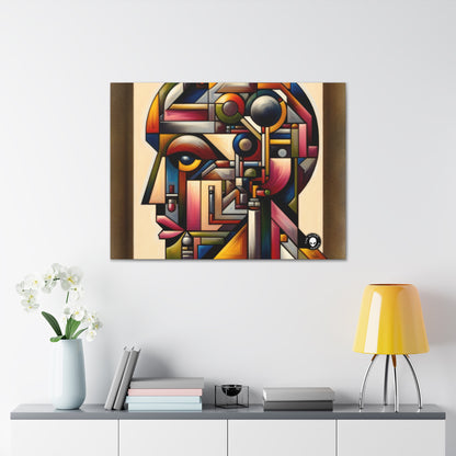 "My Cubist Reflection" - The Alien Canva Cubism