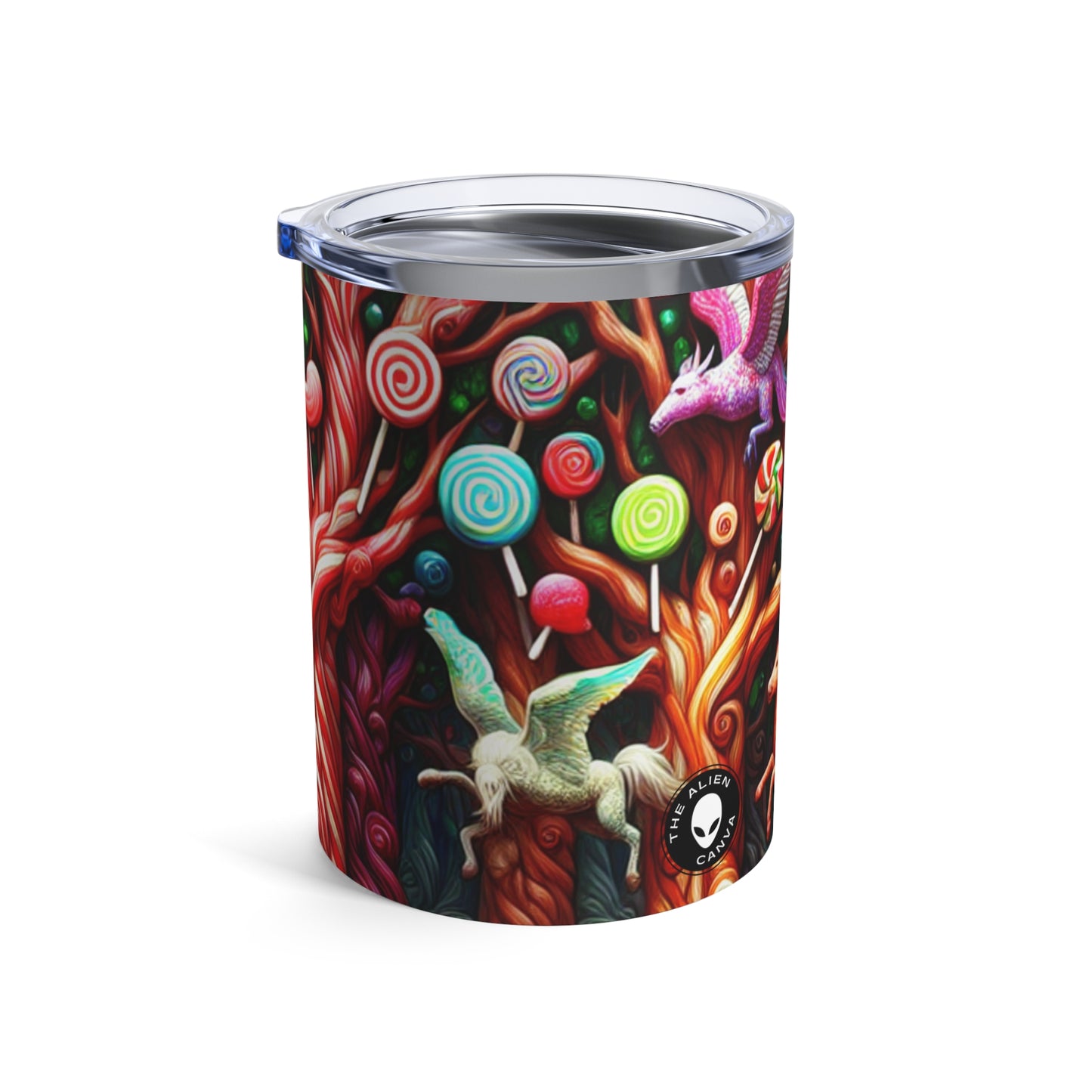 "Dulce capricho del bosque": vaso extraterrestre de 10 oz