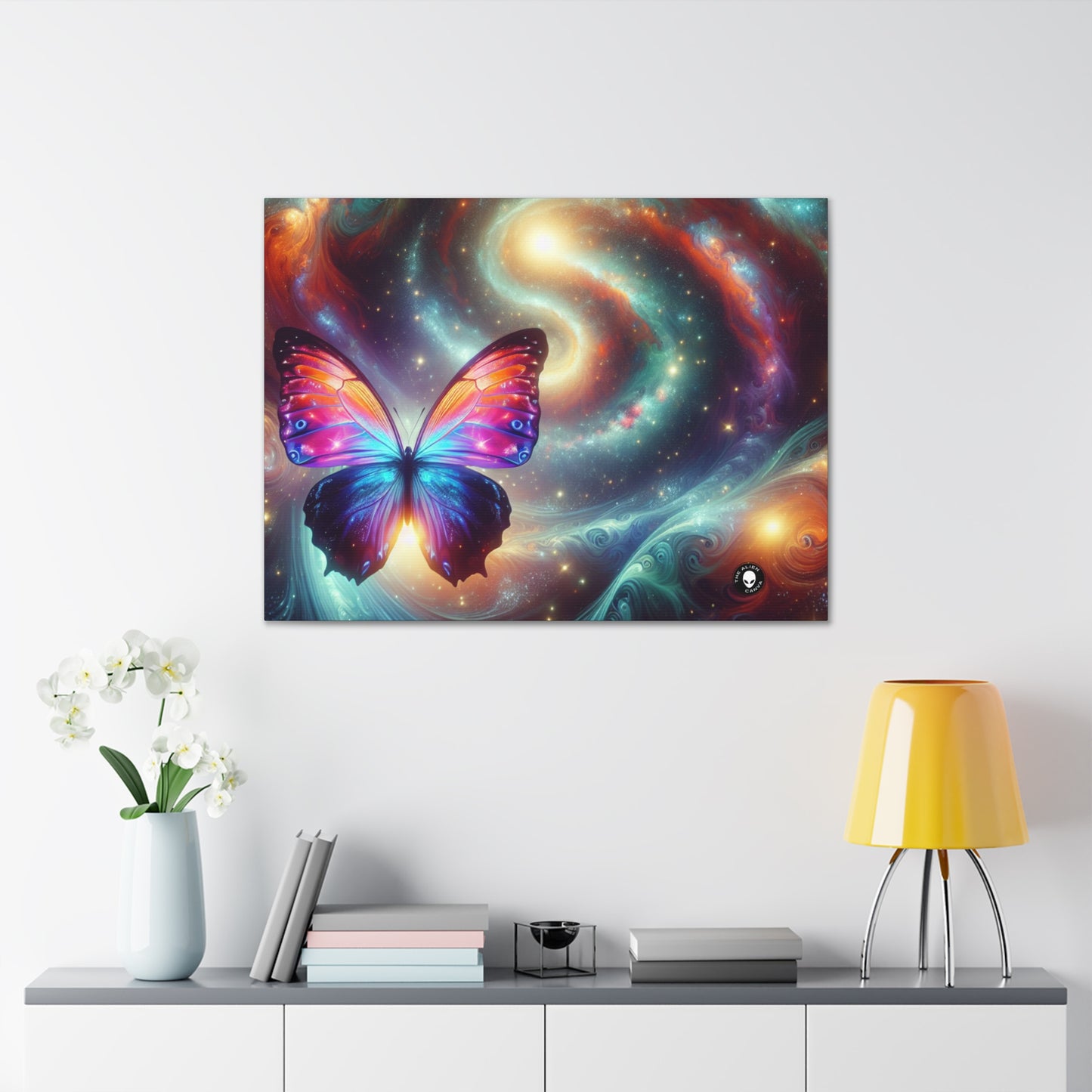 "Mariposa galáctica: un espectáculo cósmico" - The Alien Canva