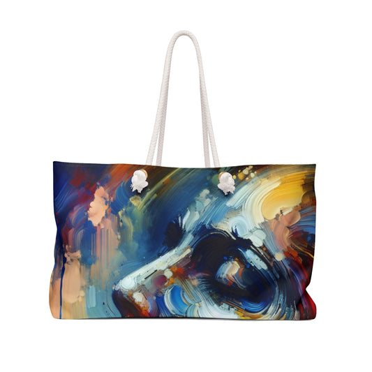 "City Lights: A Neo-Expressionist Ode to Urban Chaos" - The Alien Weekender Bag Neo-Expressionism