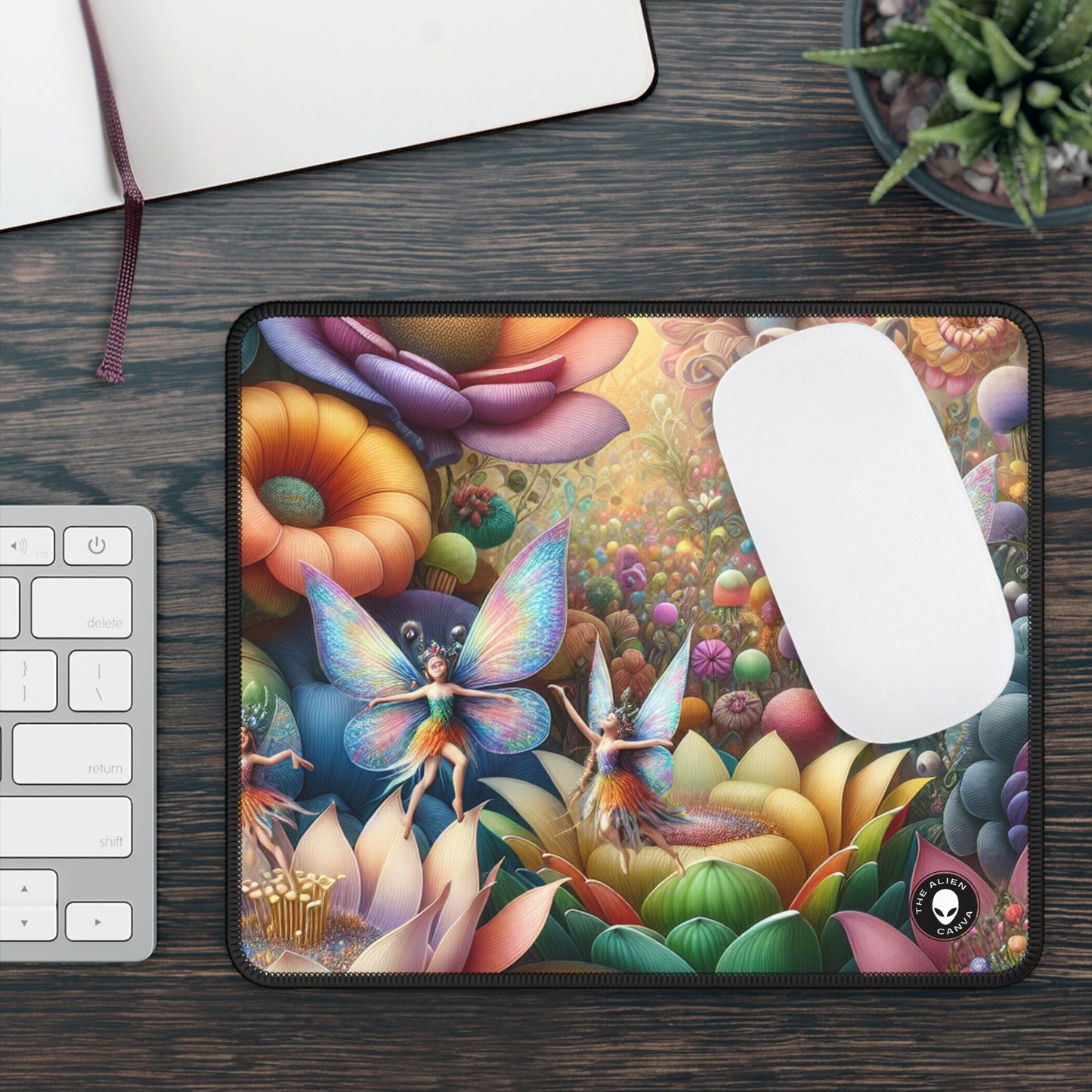 "Jardín encantado: donde bailan las hadas" - The Alien Gaming Mouse Pad