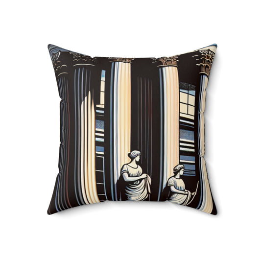 "Neoclassical Urban Elegance"- The Alien Spun Polyester Square Pillow Neoclassicism