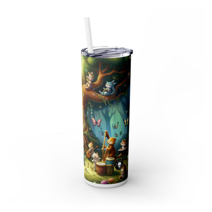 "Enchanted Forest Jam" - The Alien Maars® Skinny Tumbler with Straw 20oz