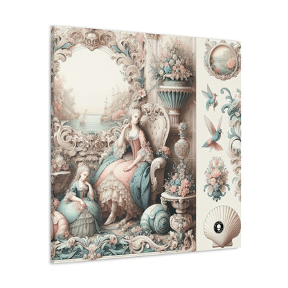 "Enchantment in Pastel Gardens: Rococo Fairy Princess" - The Alien Canva Rococo