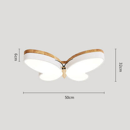 Nordic Simple And Creative Butterfly Bedroom Lamp Eye Protection Cartoon LED