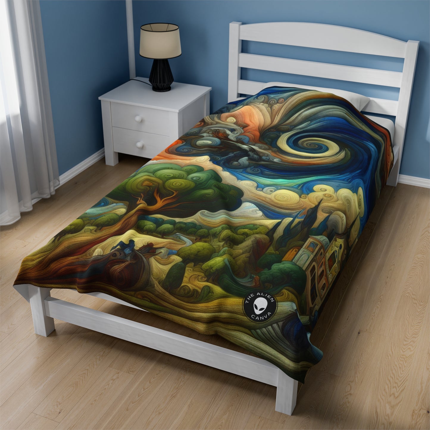 "Fusion of Aesthetics: Exploring Artistic Styles in Harmony" - The Alien Velveteen Plush Blanket Stules