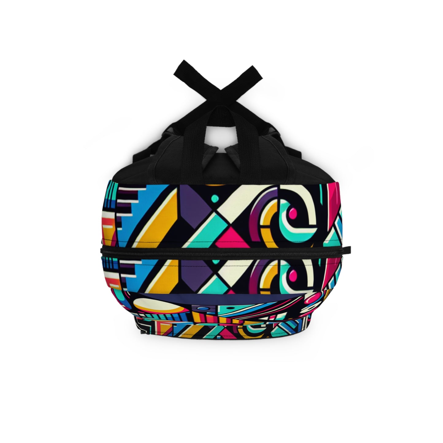 "Neon Geometric Pop" - The Alien Backpack Contemporary Art Style