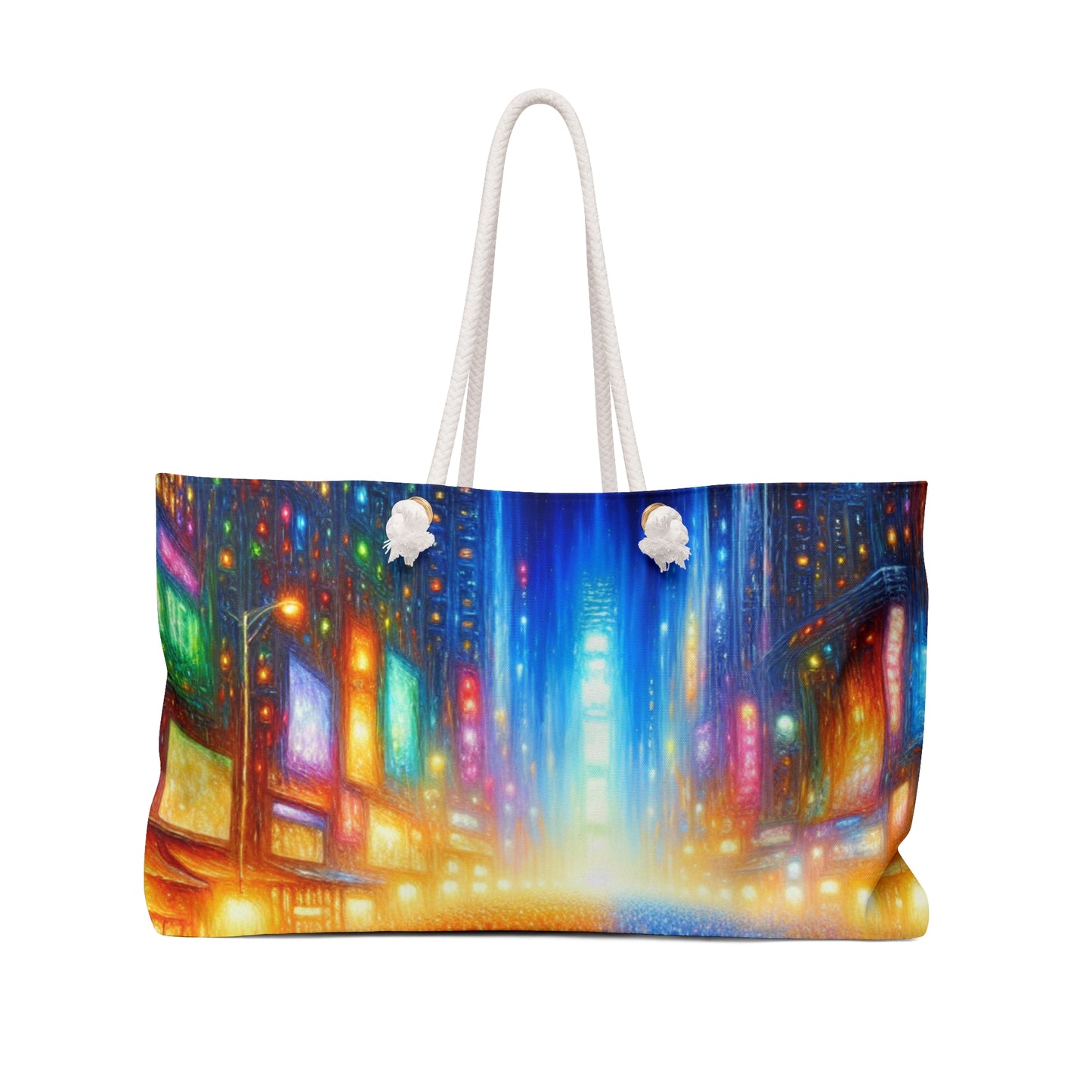 "Neon Nightscapes: A Symphony of City Chaos" - The Alien Weekender Bag